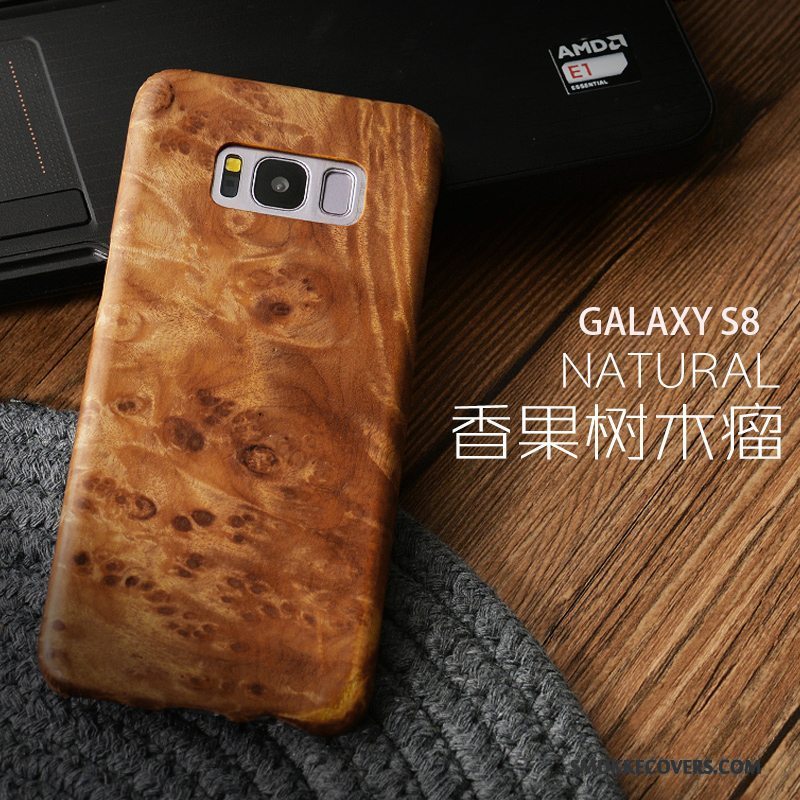 Etui Samsung Galaxy S8 Massivt Træ Træ Tynd, Cover Samsung Galaxy S8 Beskyttelse Telefongave