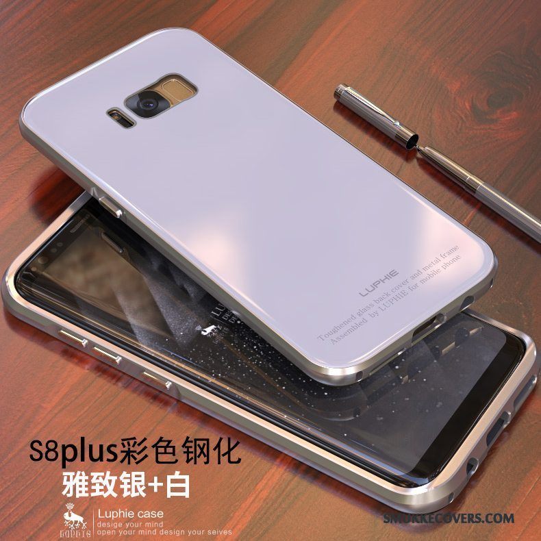Etui Samsung Galaxy S8+ Metal Telefonanti-fald, Cover Samsung Galaxy S8+ Beskyttelse Guld Blå