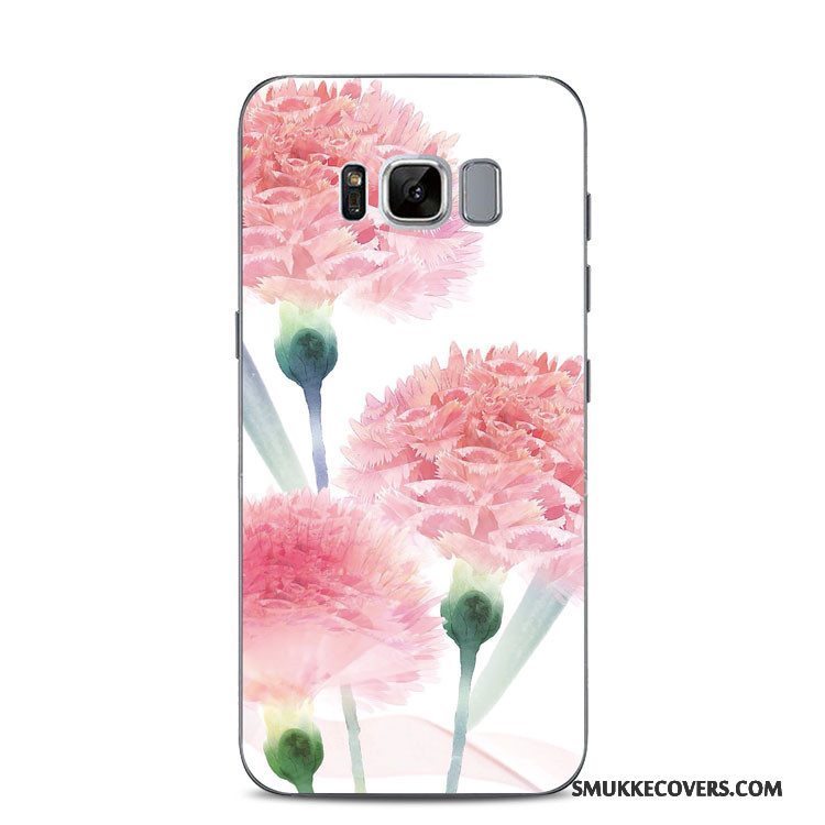 Etui Samsung Galaxy S8+ Silikone Lyserød Ferskentræ, Cover Samsung Galaxy S8+ Tasker Anti-fald Telefon