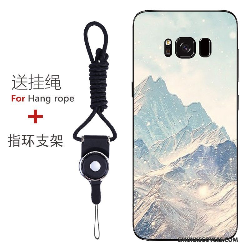 Etui Samsung Galaxy S8+ Silikone Rød Telefon, Cover Samsung Galaxy S8+ Blød Mønster Tilpas