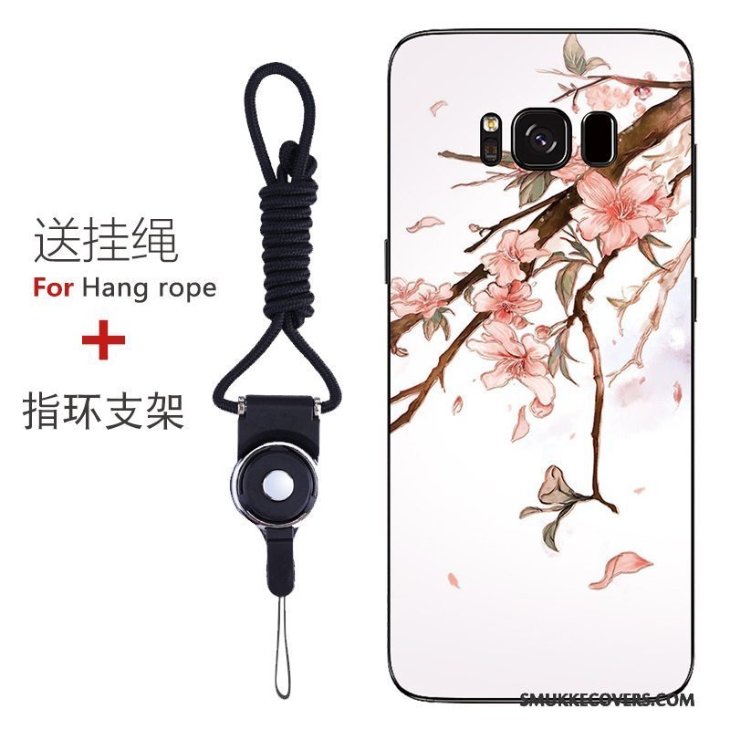 Etui Samsung Galaxy S8+ Silikone Rød Telefon, Cover Samsung Galaxy S8+ Blød Mønster Tilpas