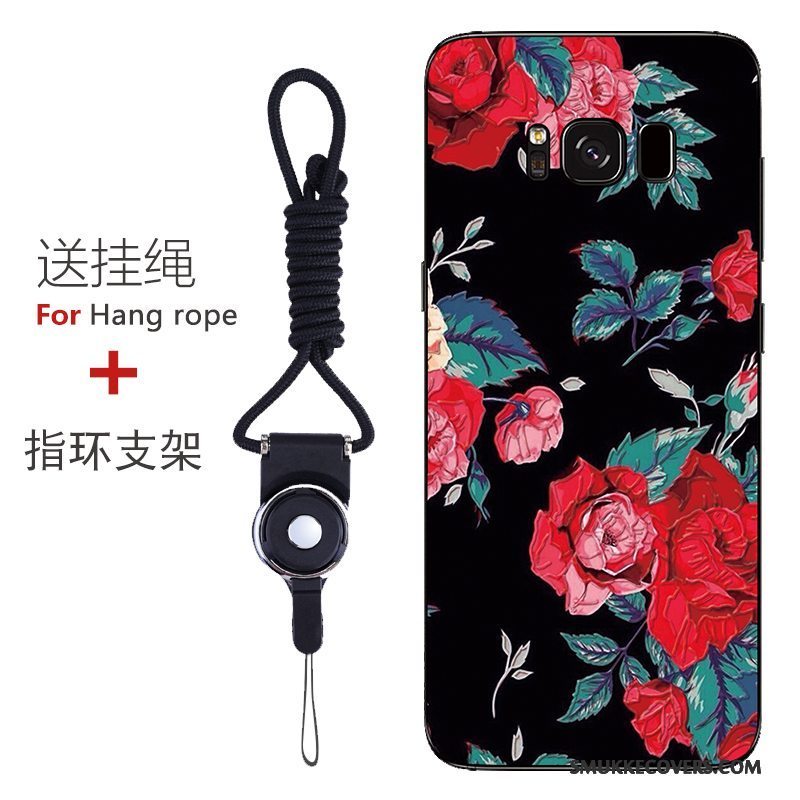 Etui Samsung Galaxy S8+ Silikone Rød Telefon, Cover Samsung Galaxy S8+ Blød Mønster Tilpas