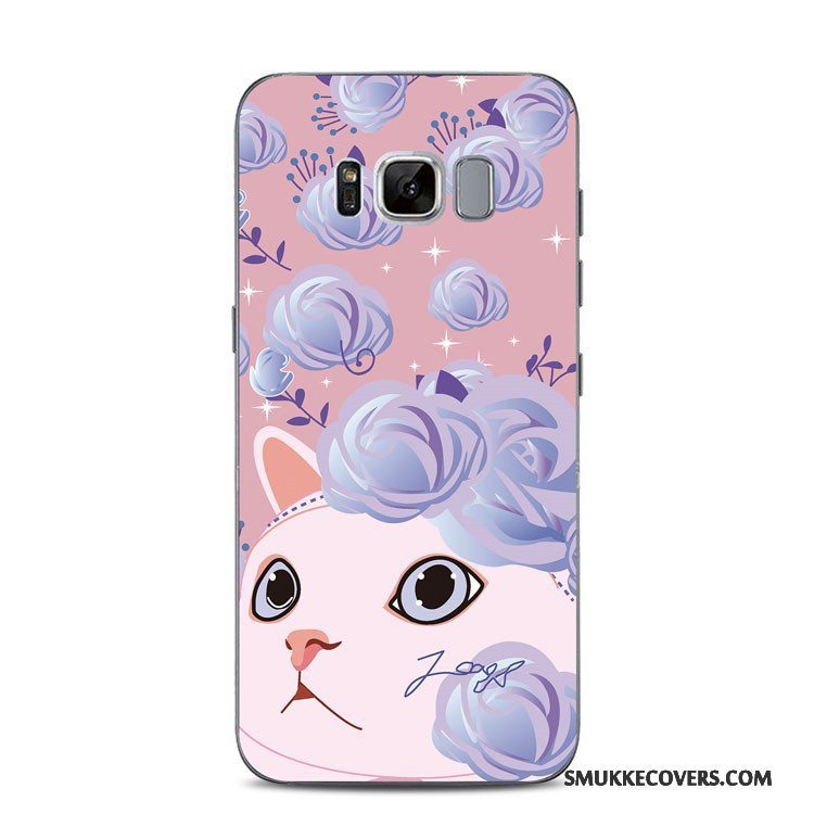 Etui Samsung Galaxy S8+ Support Anti-fald Blomster, Cover Samsung Galaxy S8+ Tasker Lyse Telefon