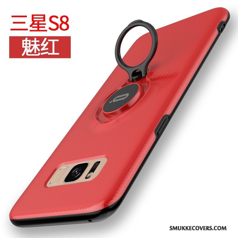 Etui Samsung Galaxy S8 Support Spænde Anti-fald, Cover Samsung Galaxy S8 Tasker Hvid Telefon