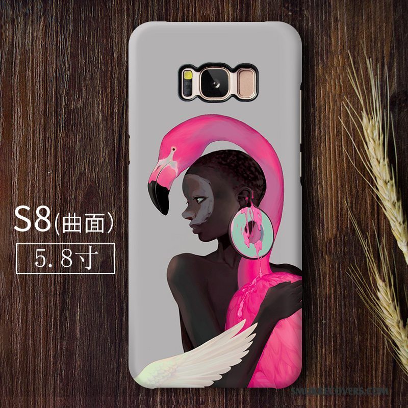 Etui Samsung Galaxy S8 Tasker Af Personlighed Hård, Cover Samsung Galaxy S8 Beskyttelse Nubuck Fugl