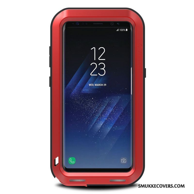 Etui Samsung Galaxy S8+ Tasker Anti-fald Hvid, Cover Samsung Galaxy S8+ Metal Tre Forsvar