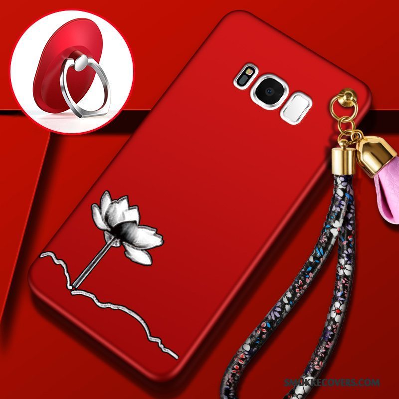 Etui Samsung Galaxy S8+ Tasker Anti-fald Rød, Cover Samsung Galaxy S8+ Silikone Trend Telefon