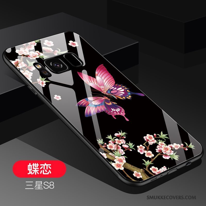 Etui Samsung Galaxy S8 Tasker Blå Trendy, Cover Samsung Galaxy S8 Kreativ Telefonglas