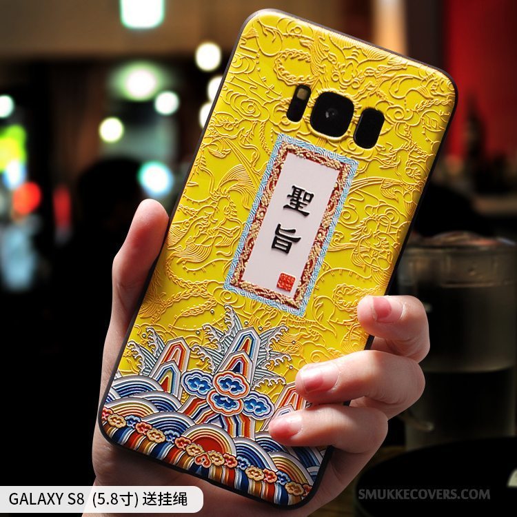 Etui Samsung Galaxy S8+ Tasker Elskeren Rød, Cover Samsung Galaxy S8+ Kreativ Trend Af Personlighed