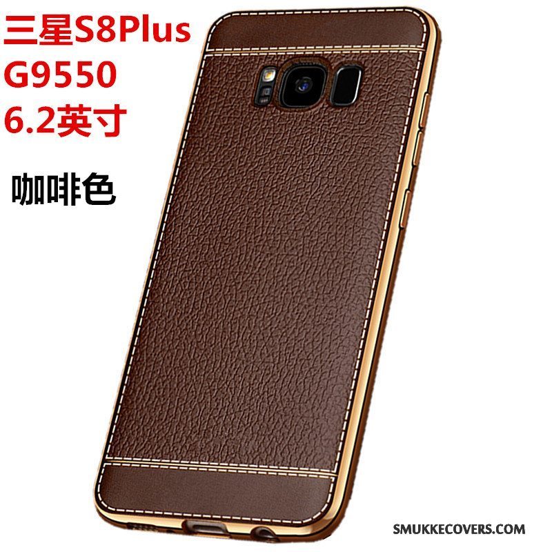 Etui Samsung Galaxy S8+ Tasker Telefonanti-fald, Cover Samsung Galaxy S8+ Blød Brun