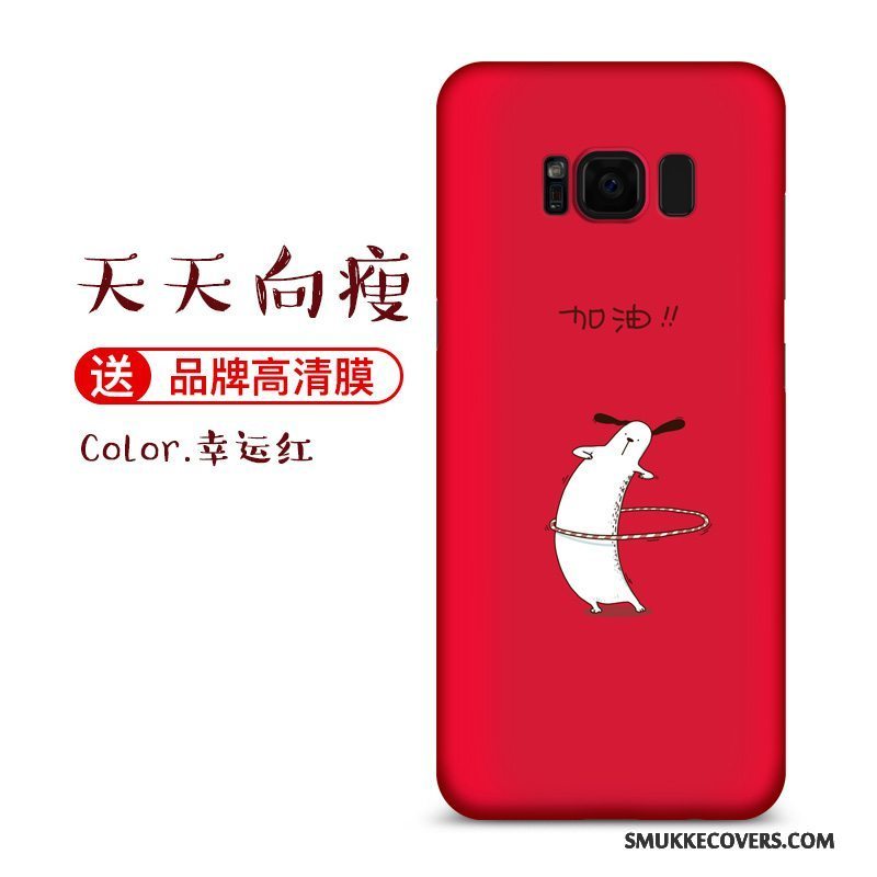 Etui Samsung Galaxy S8 Tasker Telefonanti-fald, Cover Samsung Galaxy S8 Kreativ Rød Af Personlighed