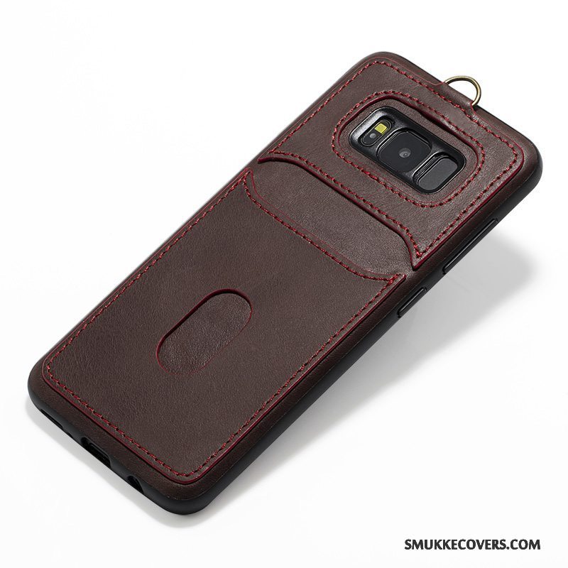 Etui Samsung Galaxy S8 Tasker Telefonbagdæksel, Cover Samsung Galaxy S8 Læder