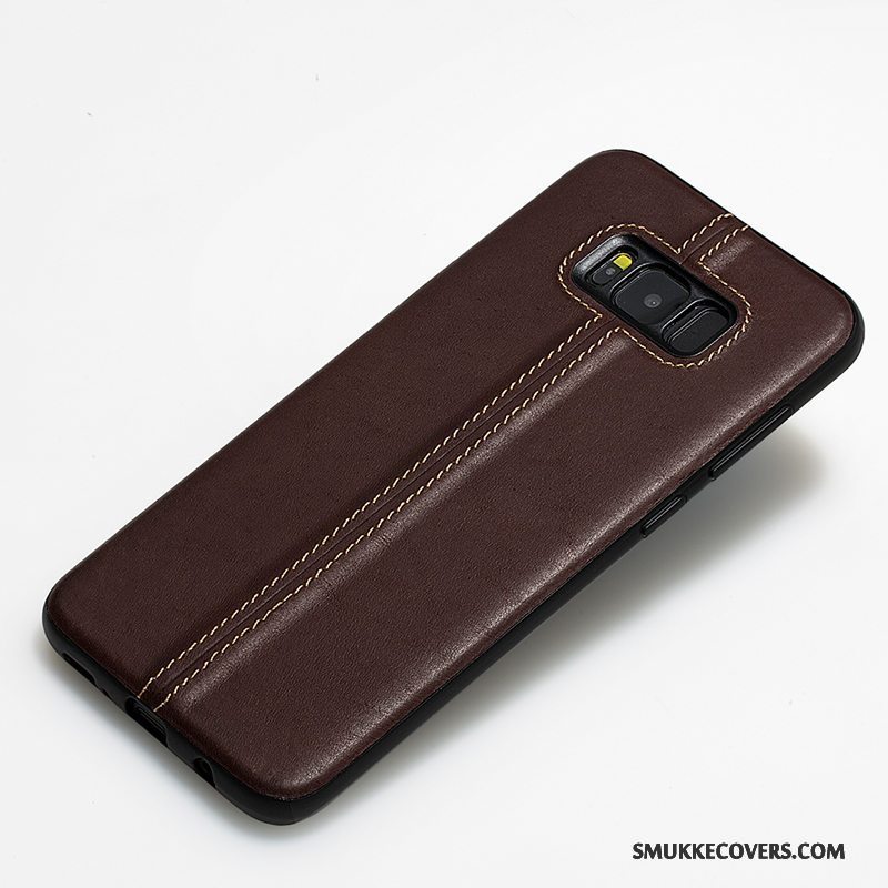 Etui Samsung Galaxy S8 Tasker Telefonbagdæksel, Cover Samsung Galaxy S8 Silikone Anti-fald Blå