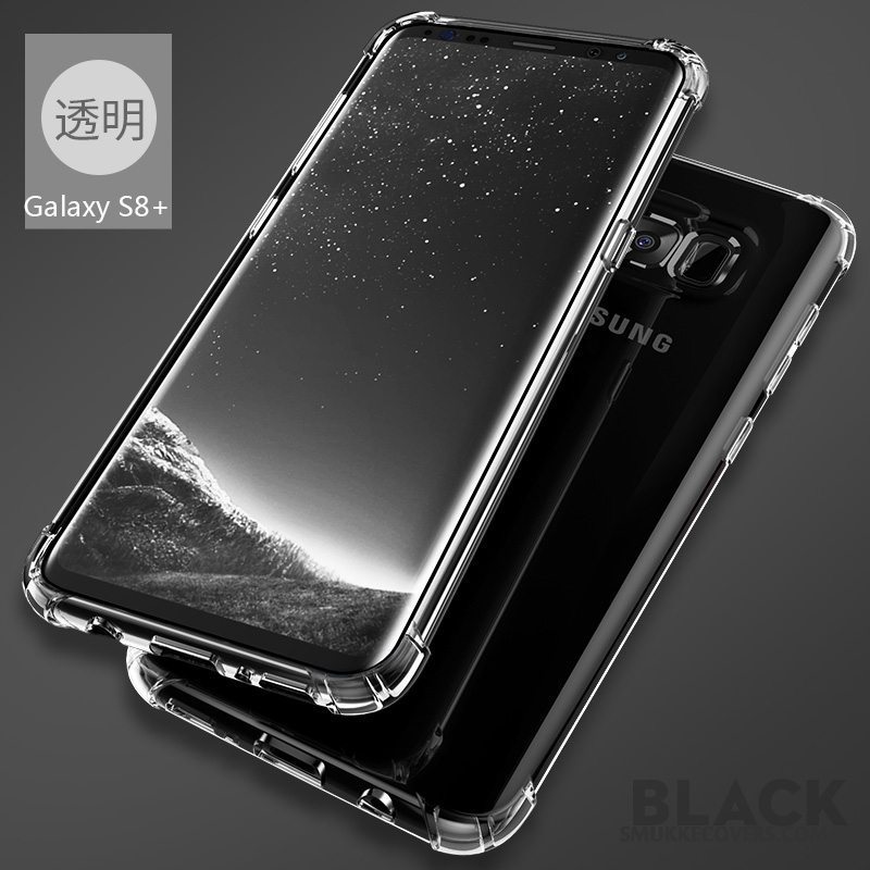 Etui Samsung Galaxy S8+ Tasker Tynd Telefon, Cover Samsung Galaxy S8+ Beskyttelse Sølv Anti-fald