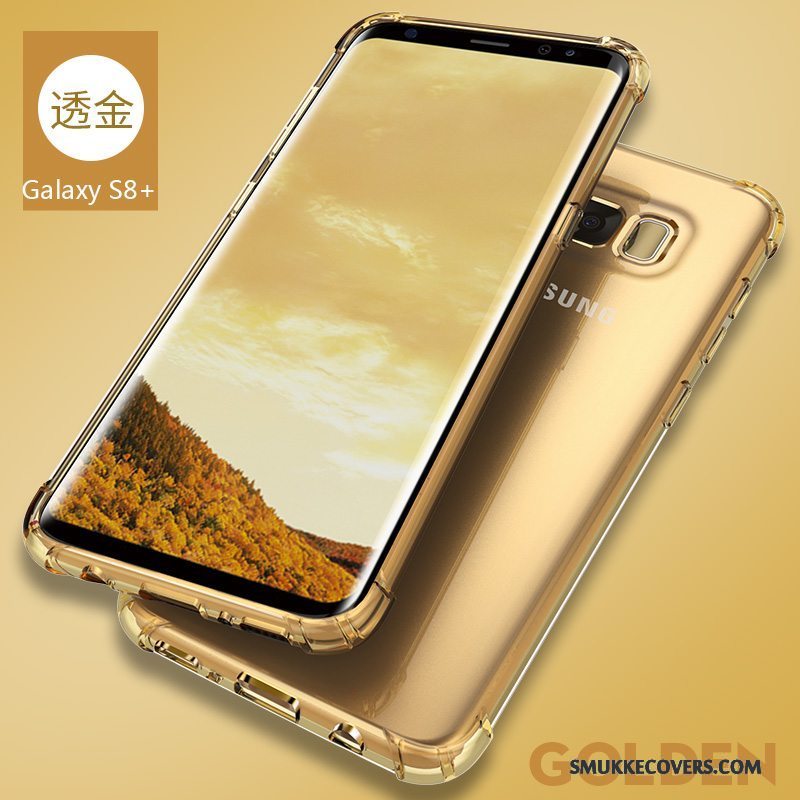 Etui Samsung Galaxy S8+ Tasker Tynd Telefon, Cover Samsung Galaxy S8+ Beskyttelse Sølv Anti-fald