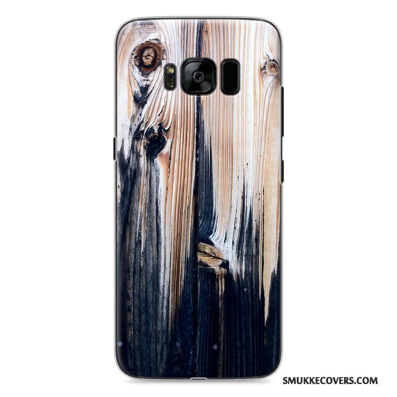 Etui Samsung Galaxy S8 Trækorn Af Personlighed Telefon, Cover Samsung Galaxy S8 Malet Mørkeblå Hvid