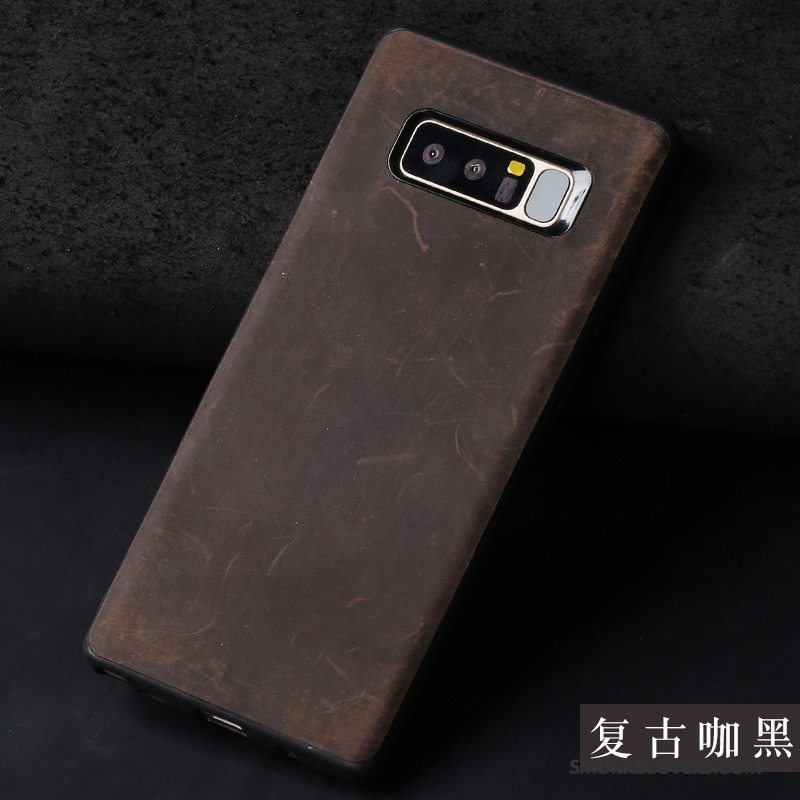 Etui Samsung Galaxy S8+ Vintage Telefonanti-fald, Cover Samsung Galaxy S8+ Læder Af Personlighed Trendy