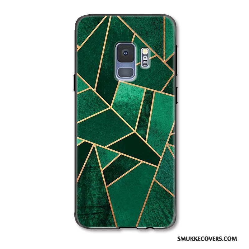 Etui Samsung Galaxy S9 Beskyttelse Anti-fald Tredimensionale, Cover Samsung Galaxy S9 Farve Telefongeometri