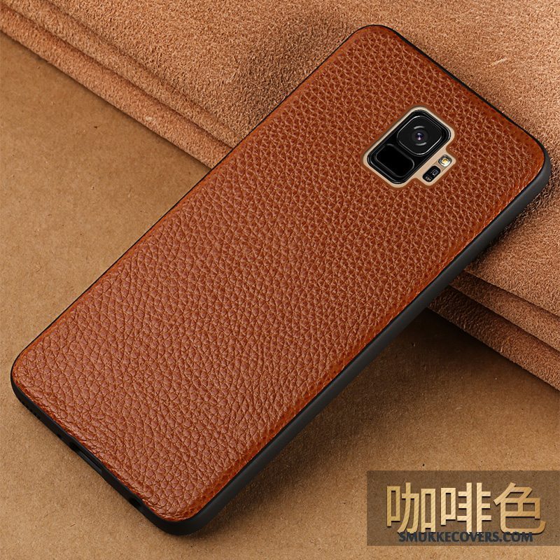 Etui Samsung Galaxy S9 Beskyttelse Anti-fald Trendy, Cover Samsung Galaxy S9 Læder Sort Af Personlighed