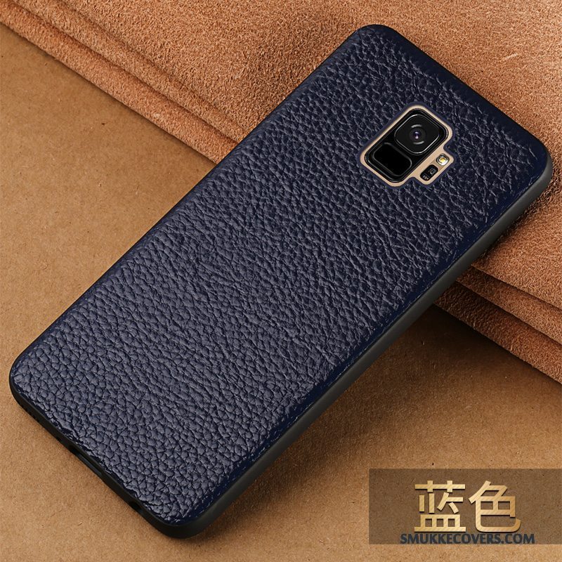 Etui Samsung Galaxy S9 Beskyttelse Anti-fald Trendy, Cover Samsung Galaxy S9 Læder Sort Af Personlighed