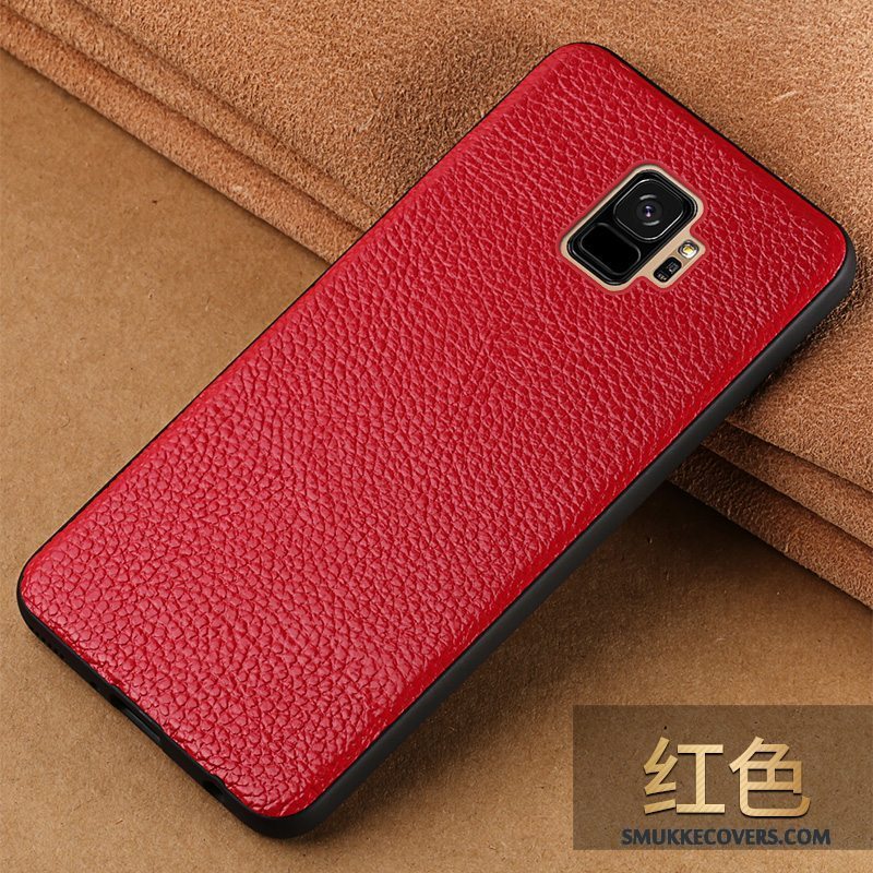 Etui Samsung Galaxy S9 Beskyttelse Anti-fald Trendy, Cover Samsung Galaxy S9 Læder Sort Af Personlighed