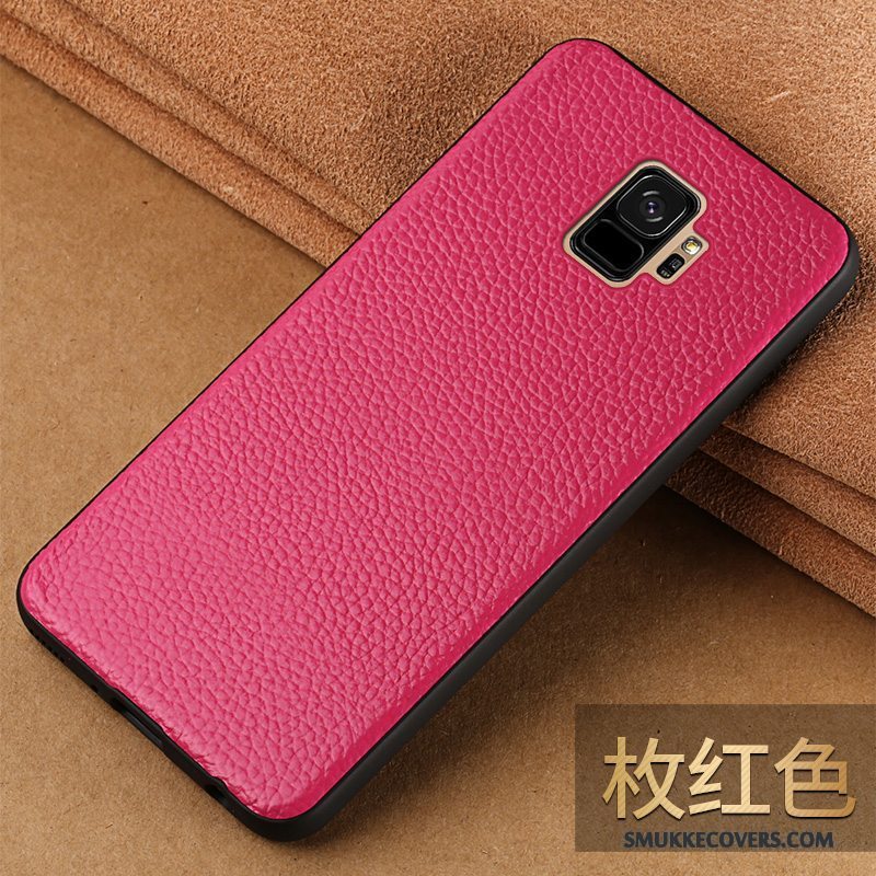 Etui Samsung Galaxy S9 Beskyttelse Anti-fald Trendy, Cover Samsung Galaxy S9 Læder Sort Af Personlighed