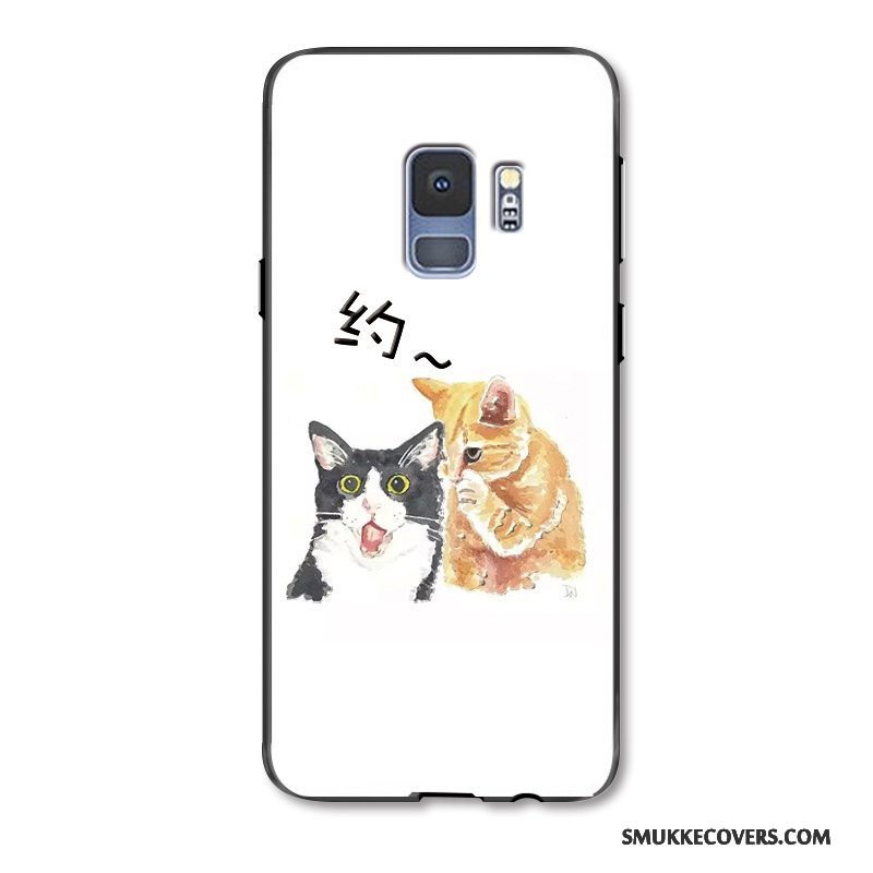 Etui Samsung Galaxy S9 Beskyttelse Elskeren Frisk, Cover Samsung Galaxy S9 Malet Hvid Morsom