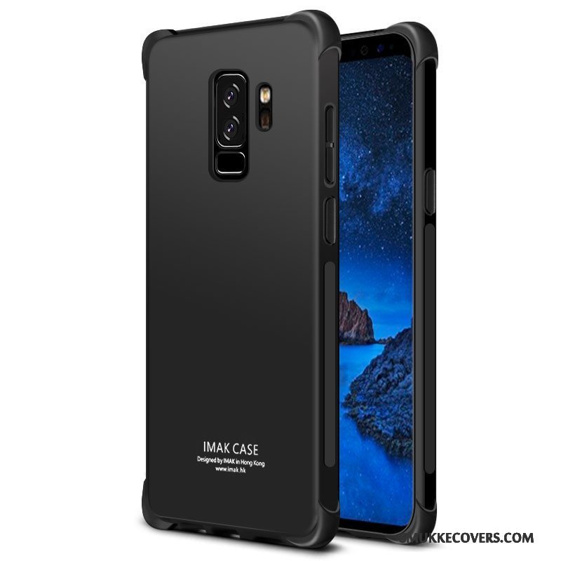 Etui Samsung Galaxy S9+ Beskyttelse Gennemsigtig Anti-fald, Cover Samsung Galaxy S9+ Tasker Nubuck Telefon