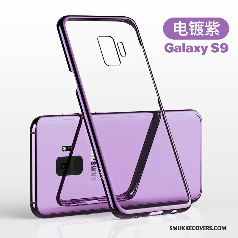 Etui Samsung Galaxy S9 Beskyttelse Gennemsigtig Lilla, Cover Samsung Galaxy S9 Tasker Anti-fald Tynd