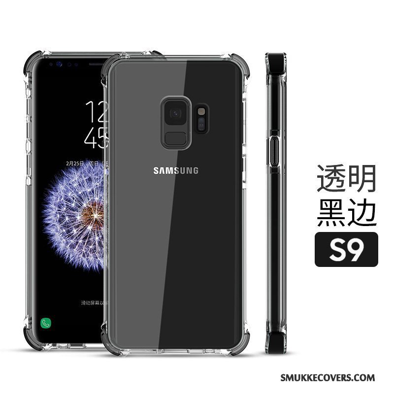 Etui Samsung Galaxy S9 Beskyttelse Ny Gennemsigtig, Cover Samsung Galaxy S9 Tasker Telefonrød