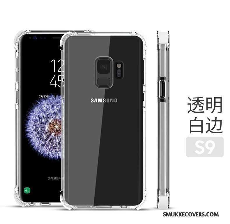 Etui Samsung Galaxy S9 Beskyttelse Ny Gennemsigtig, Cover Samsung Galaxy S9 Tasker Telefonrød