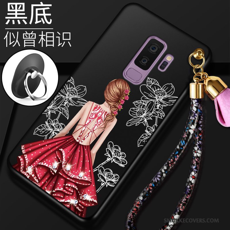 Etui Samsung Galaxy S9+ Beskyttelse Rød Telefon, Cover Samsung Galaxy S9+ Blød Trend Anti-fald