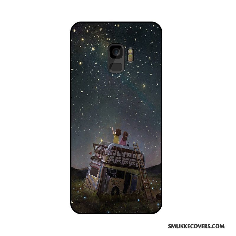 Etui Samsung Galaxy S9+ Beskyttelse Smuk Grå, Cover Samsung Galaxy S9+ Relief Ungdom Hængende Ornamenter