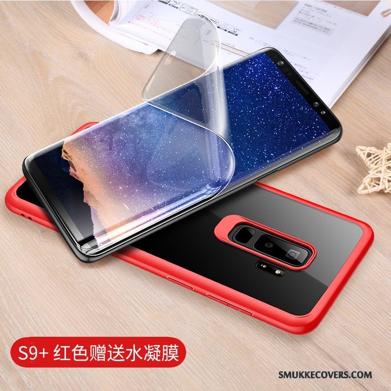 Etui Samsung Galaxy S9+ Beskyttelse Sort Anti-fald, Cover Samsung Galaxy S9+ Tasker Tynd Gennemsigtig