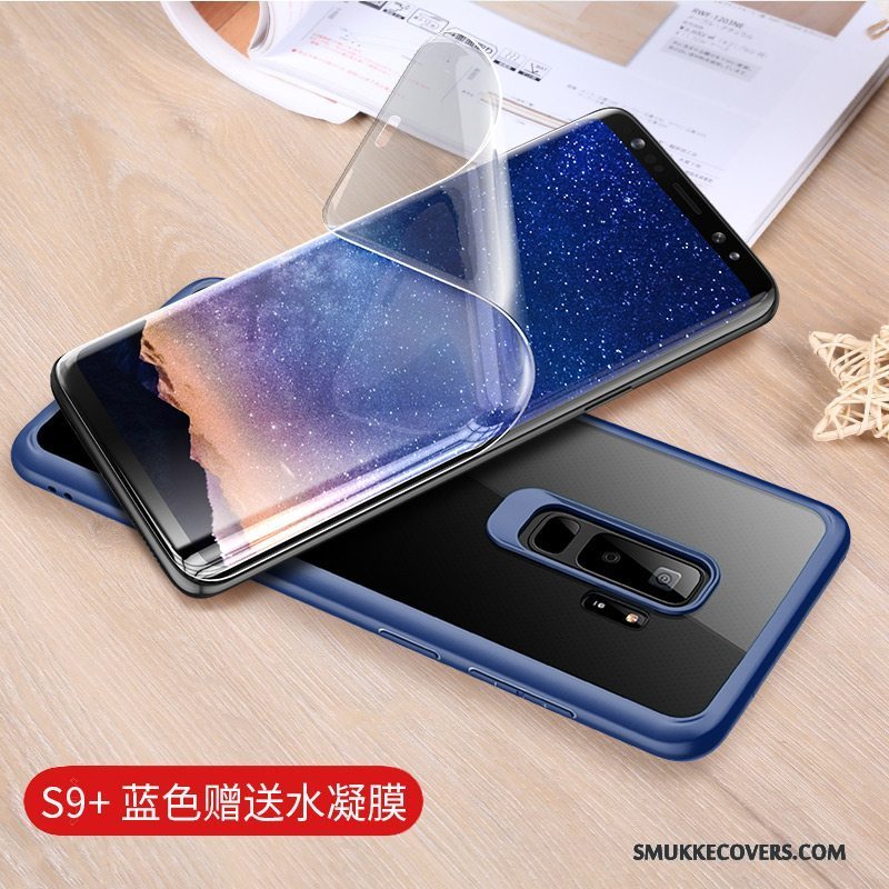 Etui Samsung Galaxy S9+ Beskyttelse Sort Anti-fald, Cover Samsung Galaxy S9+ Tasker Tynd Gennemsigtig