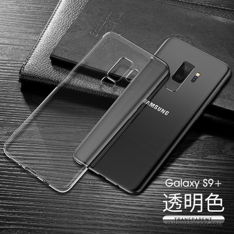 Etui Samsung Galaxy S9+ Beskyttelse Telefonmørkeblå, Cover Samsung Galaxy S9+ Tasker Tynd Gennemsigtig