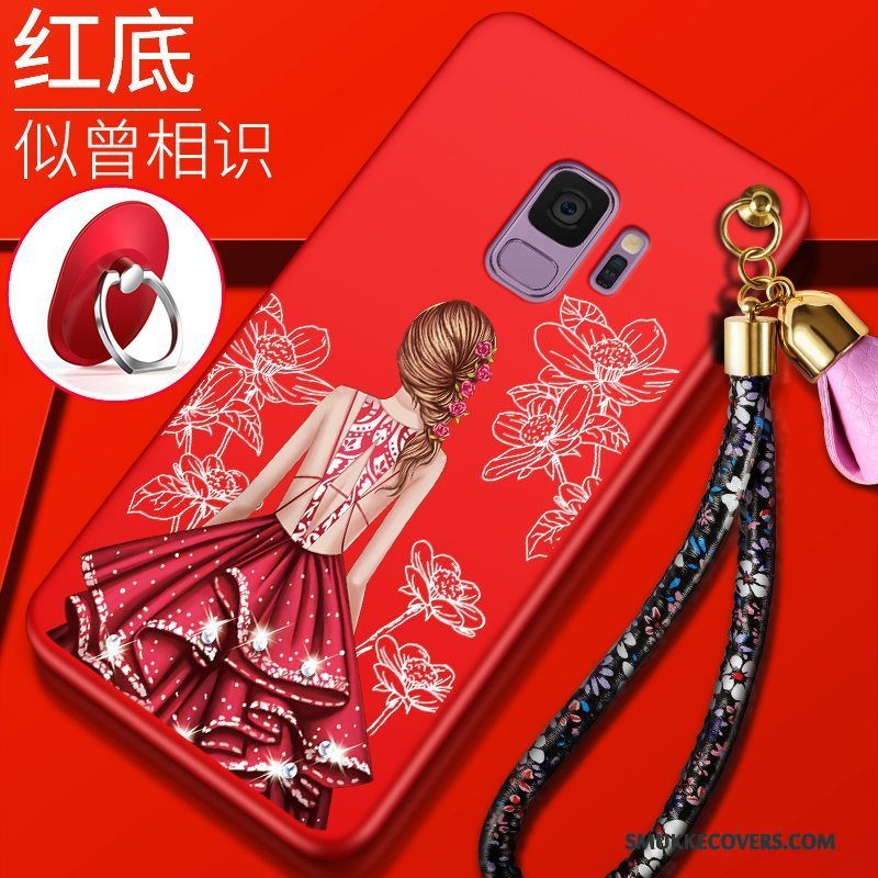 Etui Samsung Galaxy S9 Beskyttelse Trend Rød, Cover Samsung Galaxy S9 Blød Telefonanti-fald