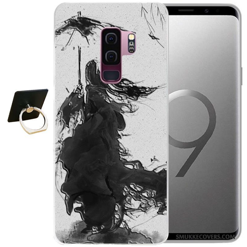 Etui Samsung Galaxy S9 Beskyttelse Vind Grå, Cover Samsung Galaxy S9 Relief Telefon