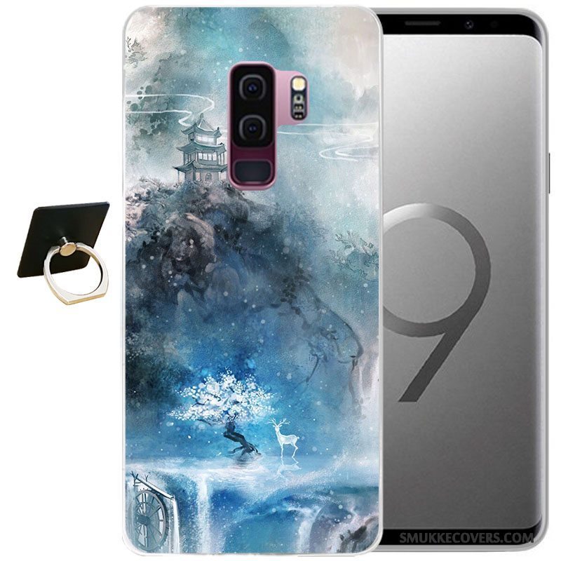 Etui Samsung Galaxy S9 Beskyttelse Vind Grå, Cover Samsung Galaxy S9 Relief Telefon