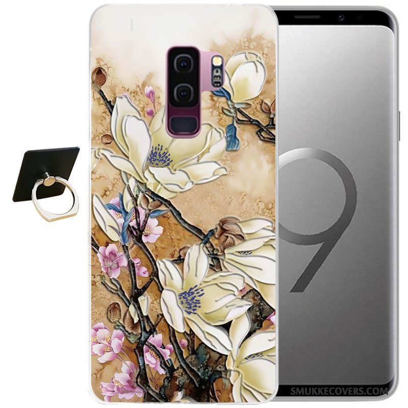 Etui Samsung Galaxy S9 Beskyttelse Vind Grå, Cover Samsung Galaxy S9 Relief Telefon