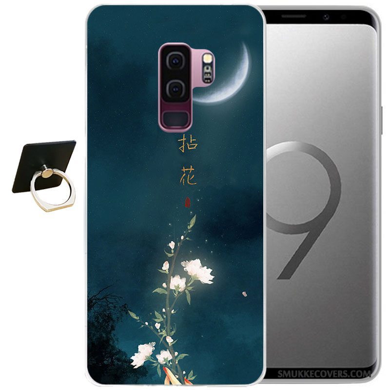 Etui Samsung Galaxy S9 Beskyttelse Vind Grå, Cover Samsung Galaxy S9 Relief Telefon