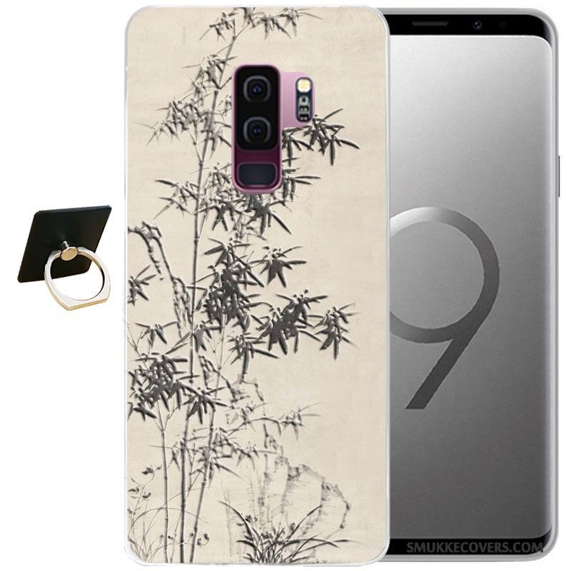 Etui Samsung Galaxy S9 Beskyttelse Vind Grå, Cover Samsung Galaxy S9 Relief Telefon