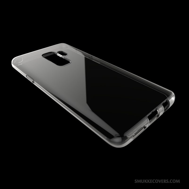 Etui Samsung Galaxy S9+ Blød Gennemsigtig Telefon, Cover Samsung Galaxy S9+ Tasker Sort Simple