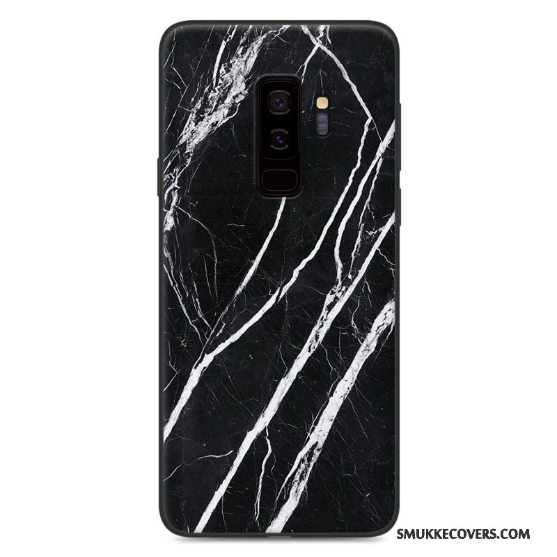 Etui Samsung Galaxy S9 Blød Nubuck Træ, Cover Samsung Galaxy S9 Beskyttelse Anti-fald Hvid