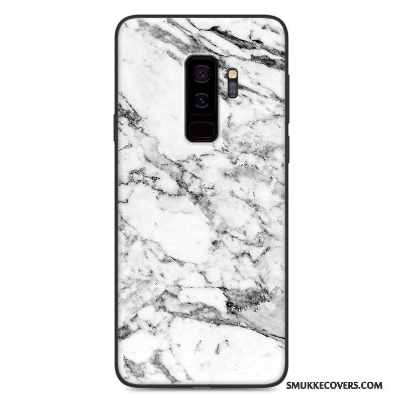 Etui Samsung Galaxy S9 Blød Nubuck Træ, Cover Samsung Galaxy S9 Beskyttelse Anti-fald Hvid