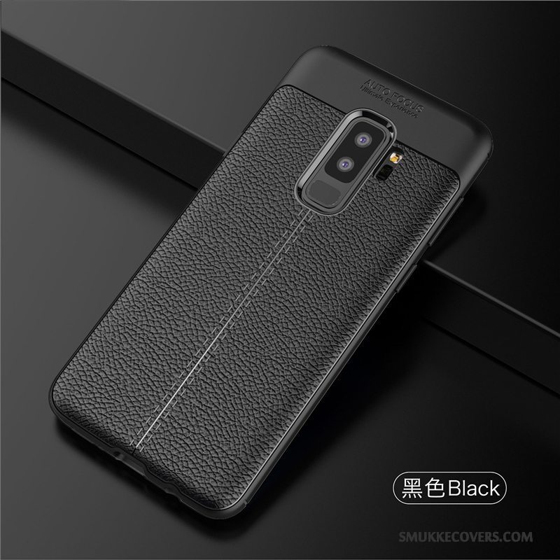 Etui Samsung Galaxy S9+ Blød Sort Telefon, Cover Samsung Galaxy S9+ Tasker Anti-fald Ny