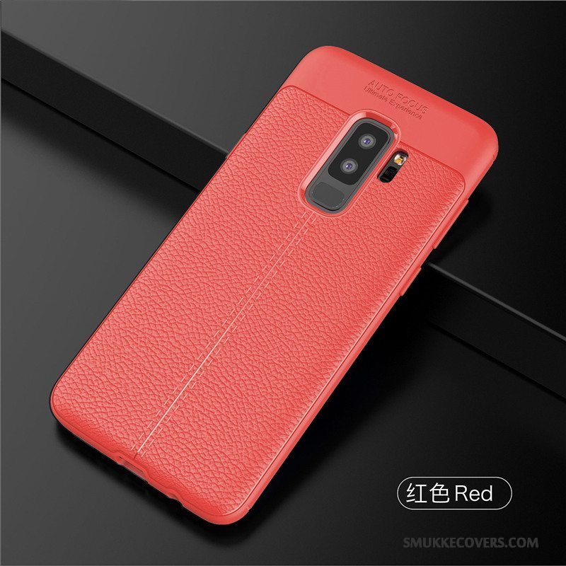 Etui Samsung Galaxy S9+ Blød Sort Telefon, Cover Samsung Galaxy S9+ Tasker Anti-fald Ny