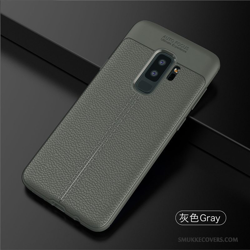 Etui Samsung Galaxy S9+ Blød Sort Telefon, Cover Samsung Galaxy S9+ Tasker Anti-fald Ny