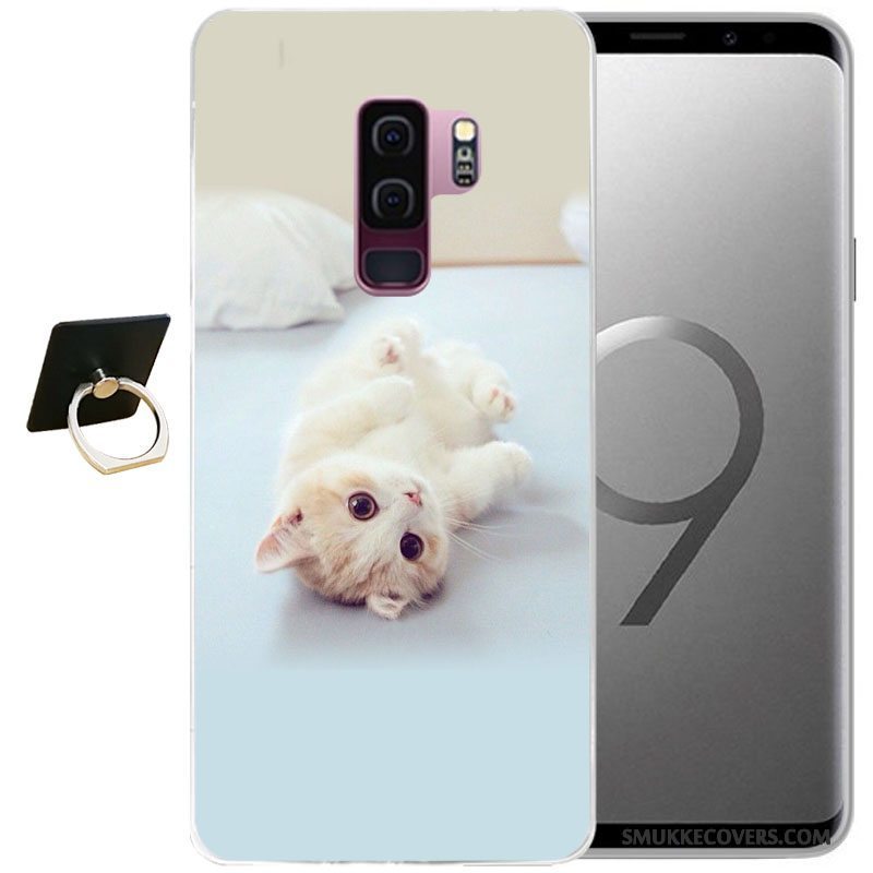 Etui Samsung Galaxy S9+ Cartoon Grå Vind, Cover Samsung Galaxy S9+ Relief Telefon