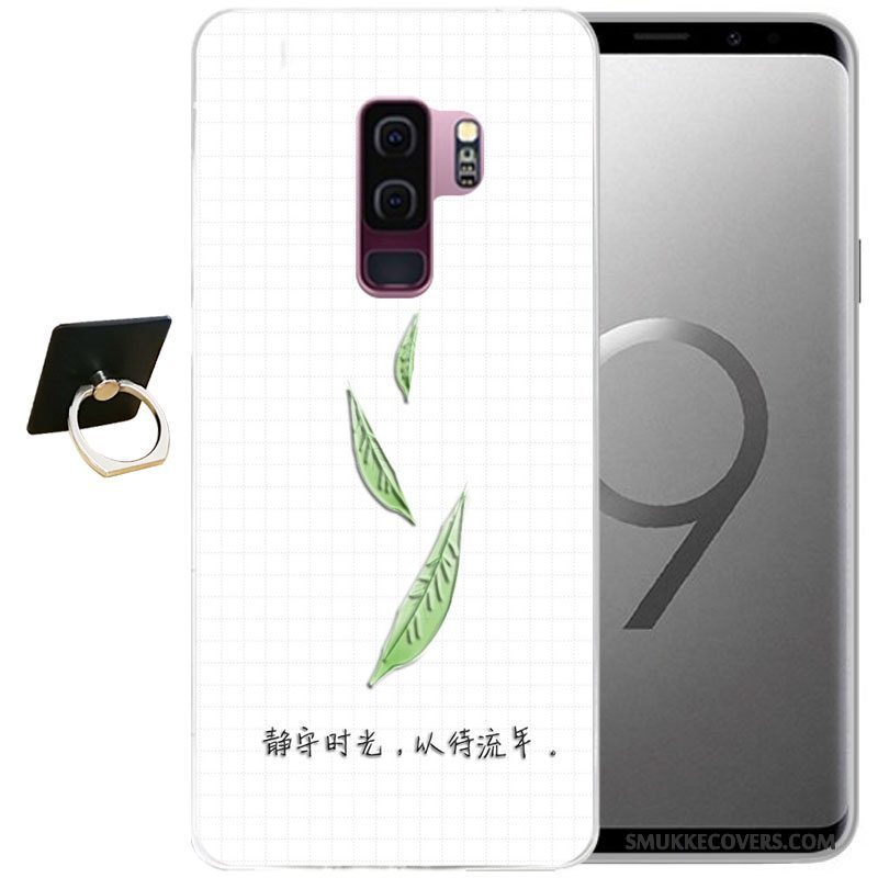 Etui Samsung Galaxy S9+ Cartoon Grå Vind, Cover Samsung Galaxy S9+ Relief Telefon